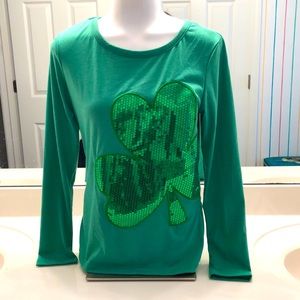 Green St Patrick’s Day Long sleeve Tee